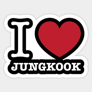 I love jungkook white Morcaworks Sticker